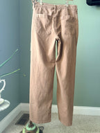 American Eagle brown high rise wide leg utility pants size 8 back
