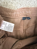 American Eagle brown utility pants size 8 label