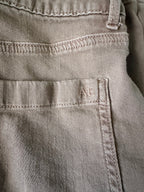 American Eagle brown utility pants back logo detail
