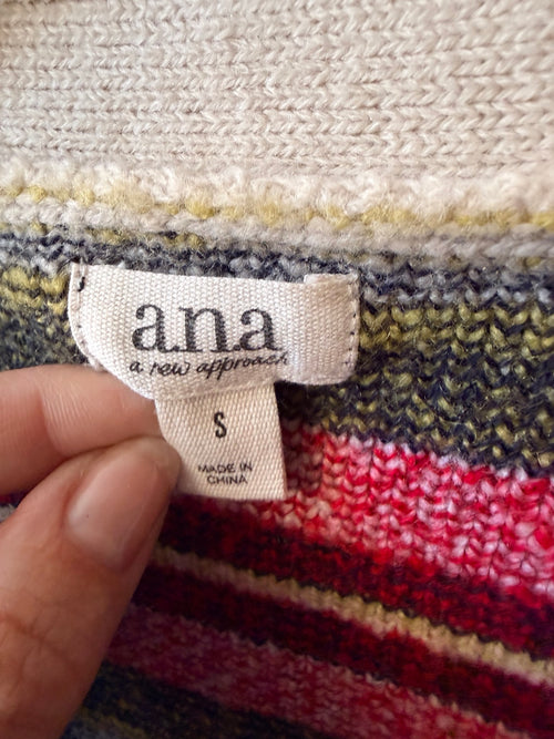 A.N.A plaid cardigan back