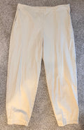 Eileen Fisher Organic Cotton Hemp Tapered Pants Cream Large