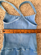 FP Movement blue ribbed jumpsuit chest measurement