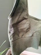 Free People Movement olive green seamless bra and leggings set