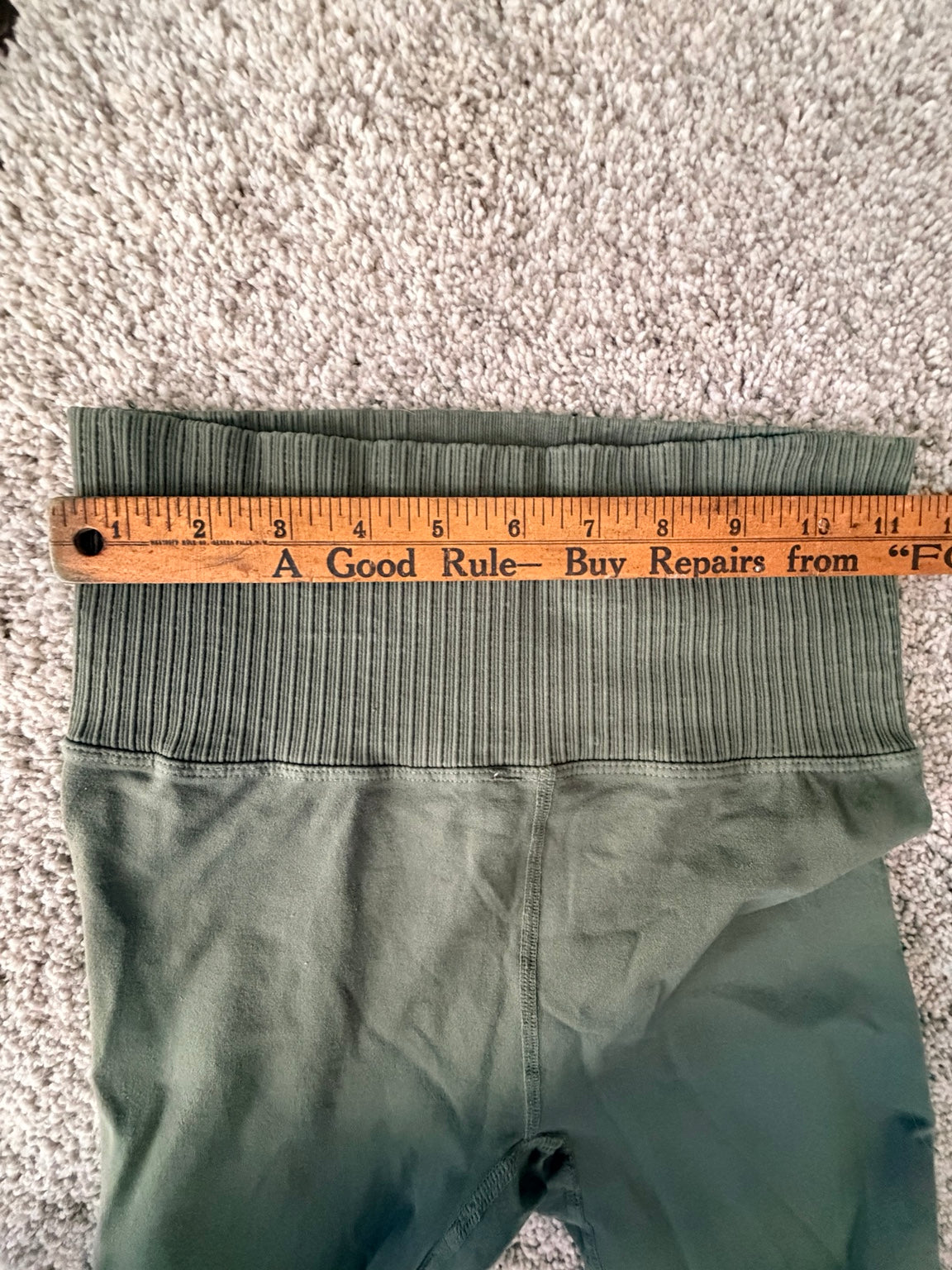 Free People Movement olive green seamless bra and leggings set