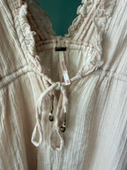 Free People blush maxi dress size M label and tie detail