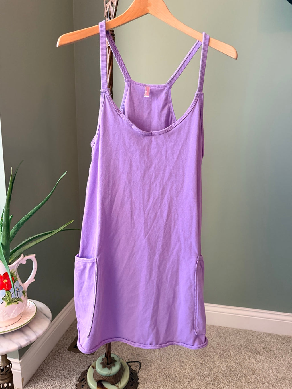 Free People Movement purple Hot Shot mini dress romper front