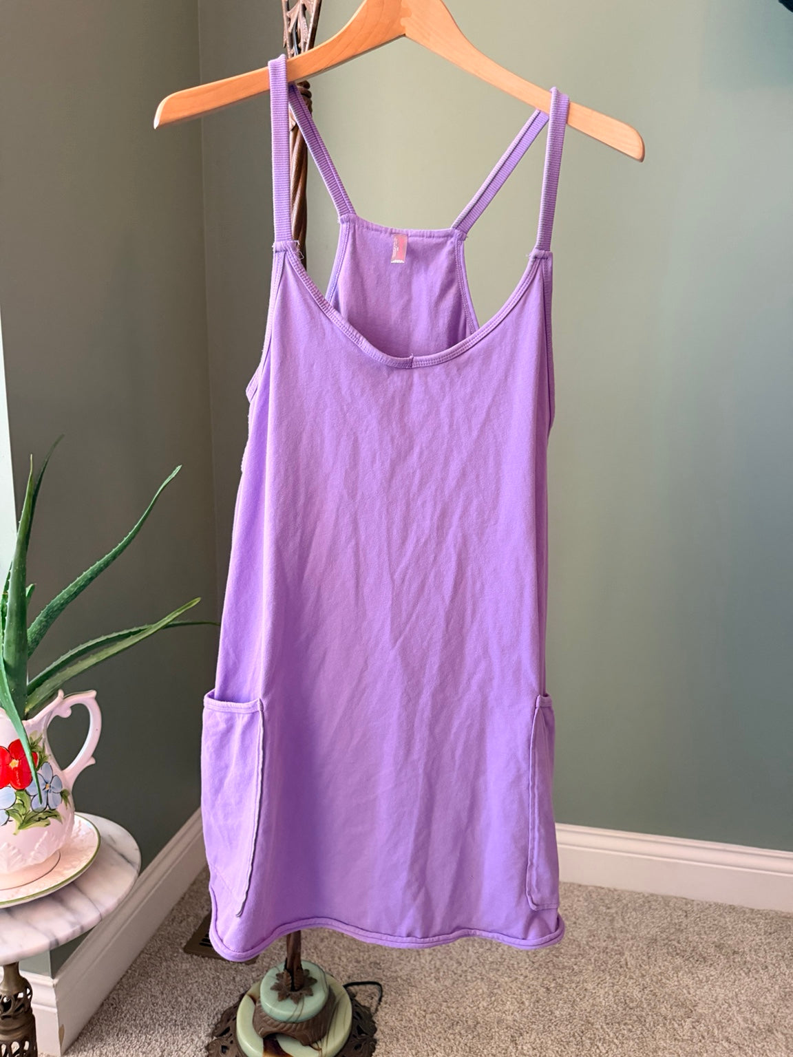 Free People Movement purple Hot Shot mini dress romper front