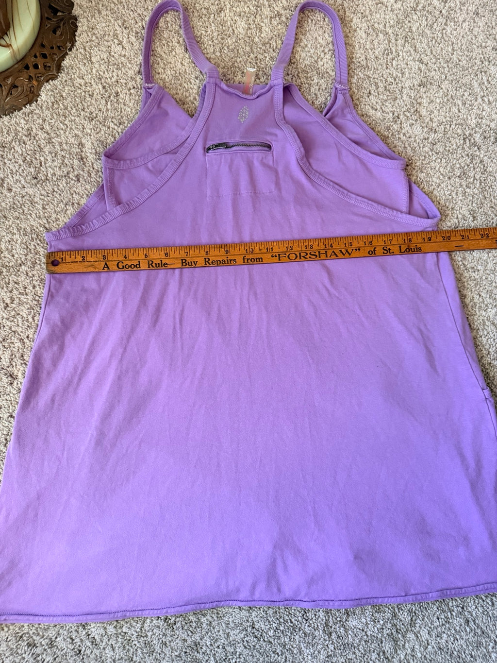 Free People Movement purple Hot Shot romper width measurement