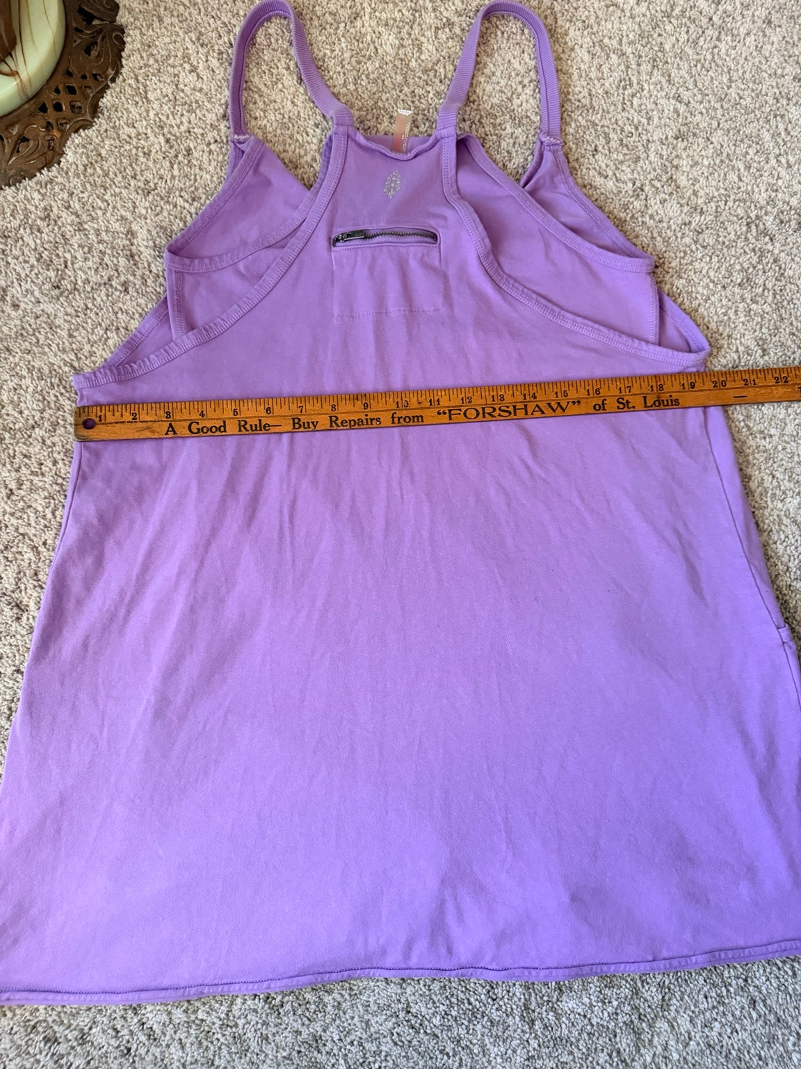 Free People Movement purple Hot Shot romper width measurement