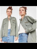 GT-0147 Rails Sahara Sage Utility Jacket S Tencel Linen Military Field