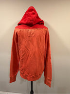 We The Free Free People Faded Orange Eagle Graphic Zip Hoodie Womens L GT-0211