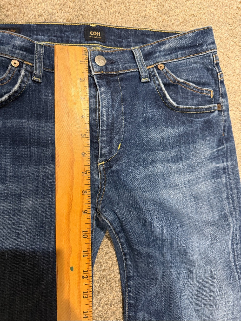 Citizens of Humanity Ingrid High Rise Wide Leg Jeans Size 30 Blue Denim