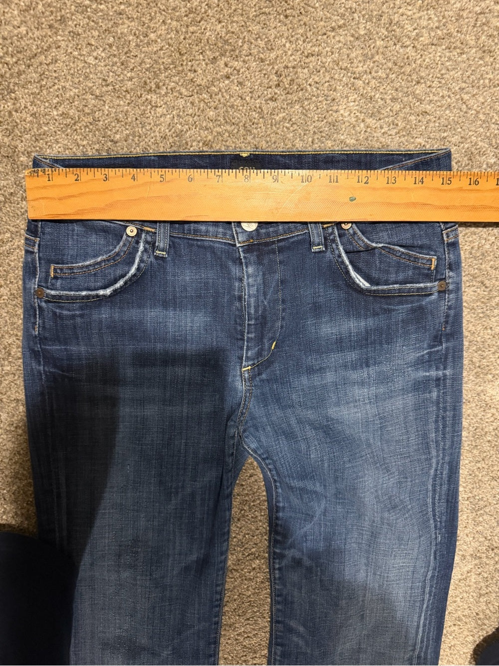 Citizens of Humanity Ingrid High Rise Wide Leg Jeans Size 30 Blue Denim