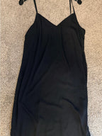 GT-57 White House Black Market Black Strapless Slip Dress Minimalist 10