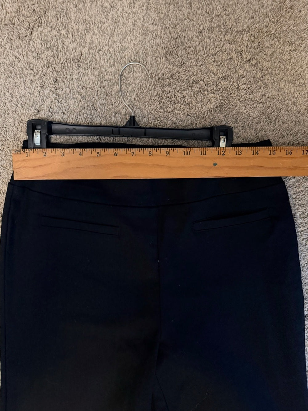 G-58 Wonderly Black Straight Leg Pants Pull On Stretch Casual Women’s