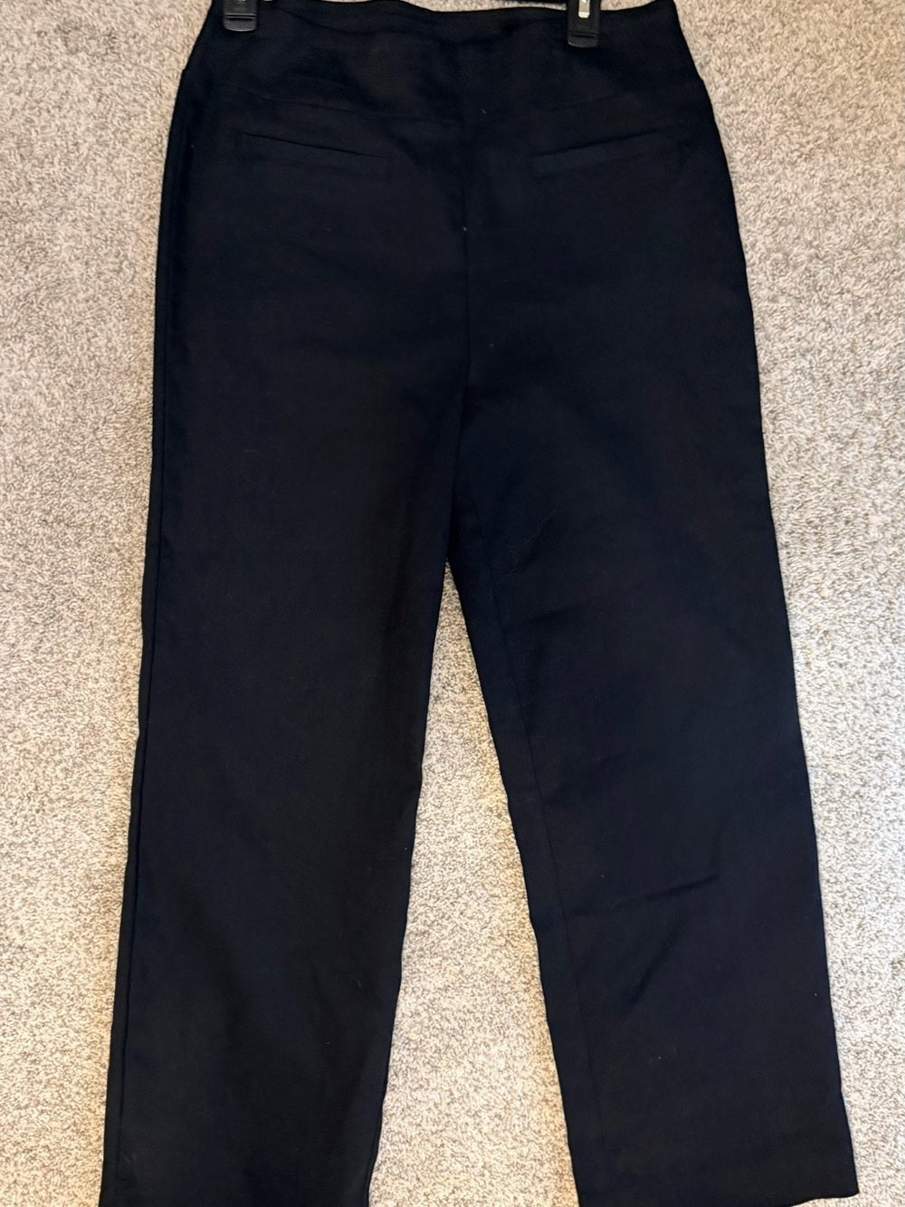 G-58 Wonderly Black Straight Leg Pants Pull On Stretch Casual Women’s