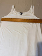 GT-4 Eileen Fisher Cream Scoop Neck Tank Top XS Minimalist Layering
