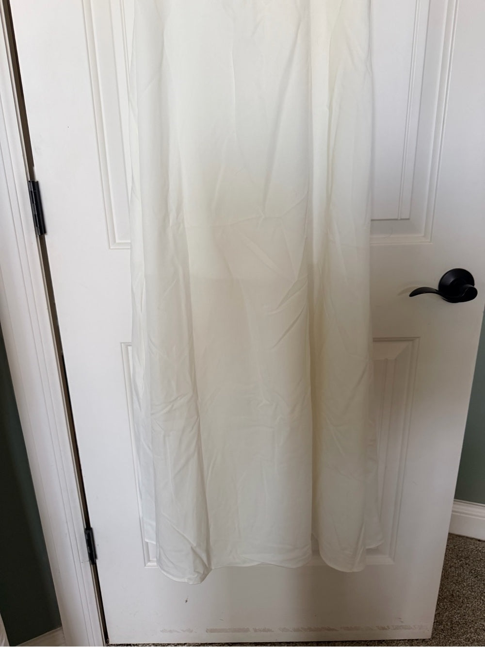 SHEIN White Strapless Pleated Bodice Maxi Dress