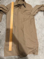 Vintage London Fog Maincoat Tan Faux Fur Lined Trench Coat Men’s 38 REG