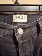 AGOLDE Black Straight Leg Jeans Size 31