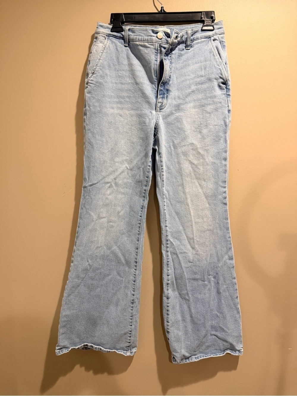 78& Sunny Light Wash Wide-Leg Women's Jeans with Flared Hem