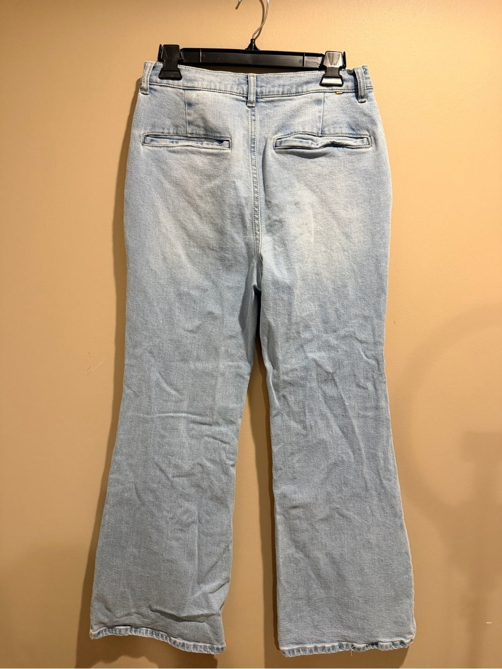 78& Sunny Light Wash Wide-Leg Women's Jeans with Flared Hem