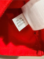 GT-0100 adidas Originals Red Trefoil Logo Short Sleeve Half Zip Tee Women’s