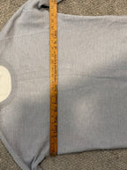 GT-0196 Vince Gray Wool Blend Crewneck Sweater M Ribbed Sleeve High Low