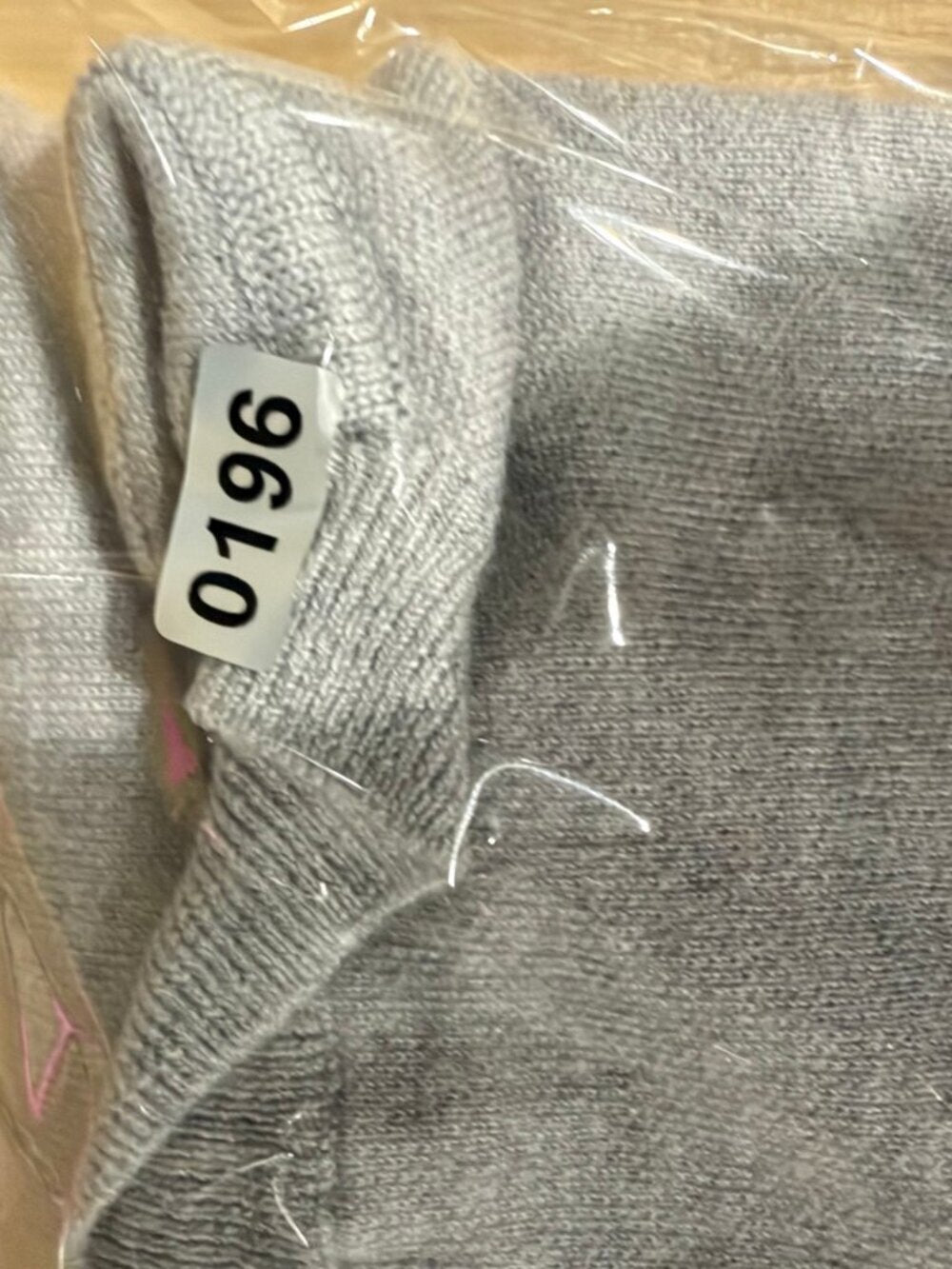 GT-0196 Vince Gray Wool Blend Crewneck Sweater M Ribbed Sleeve High Low