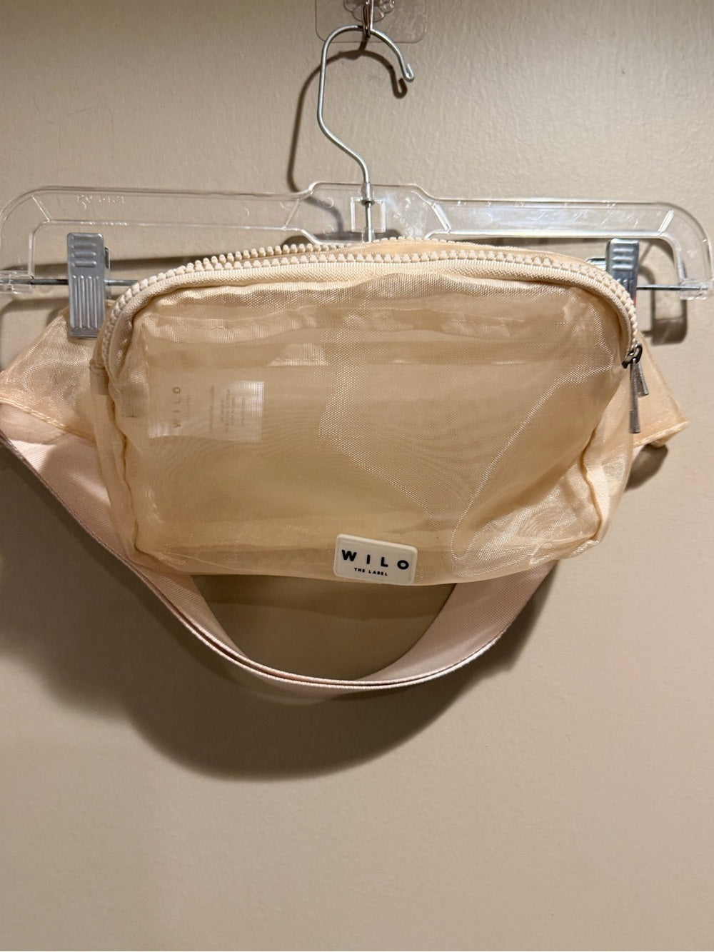 WILO The Label Nude Mesh Belt Bag Fanny Pack Crossbody Waist Bag