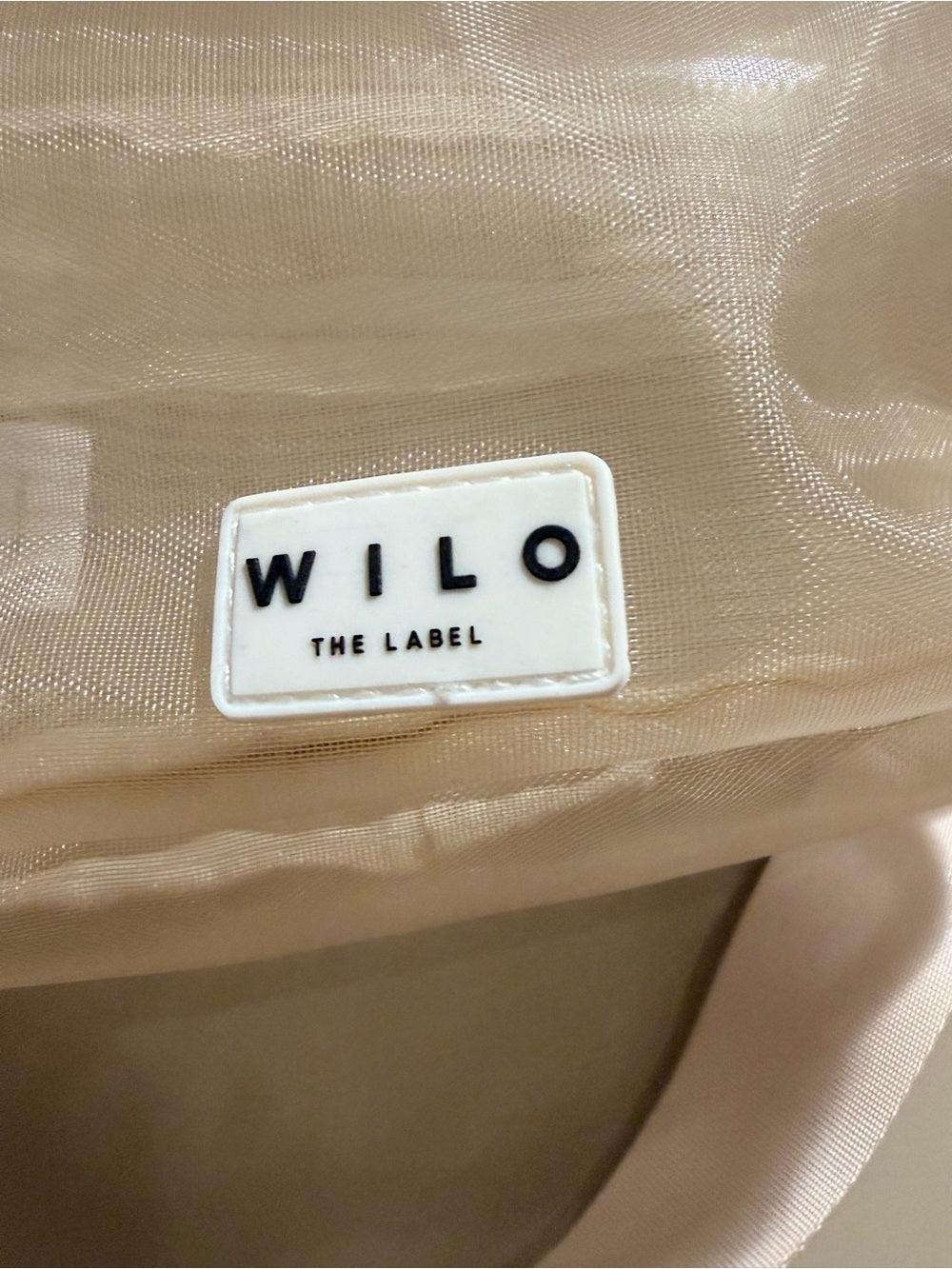 WILO The Label Nude Mesh Belt Bag Fanny Pack Crossbody Waist Bag