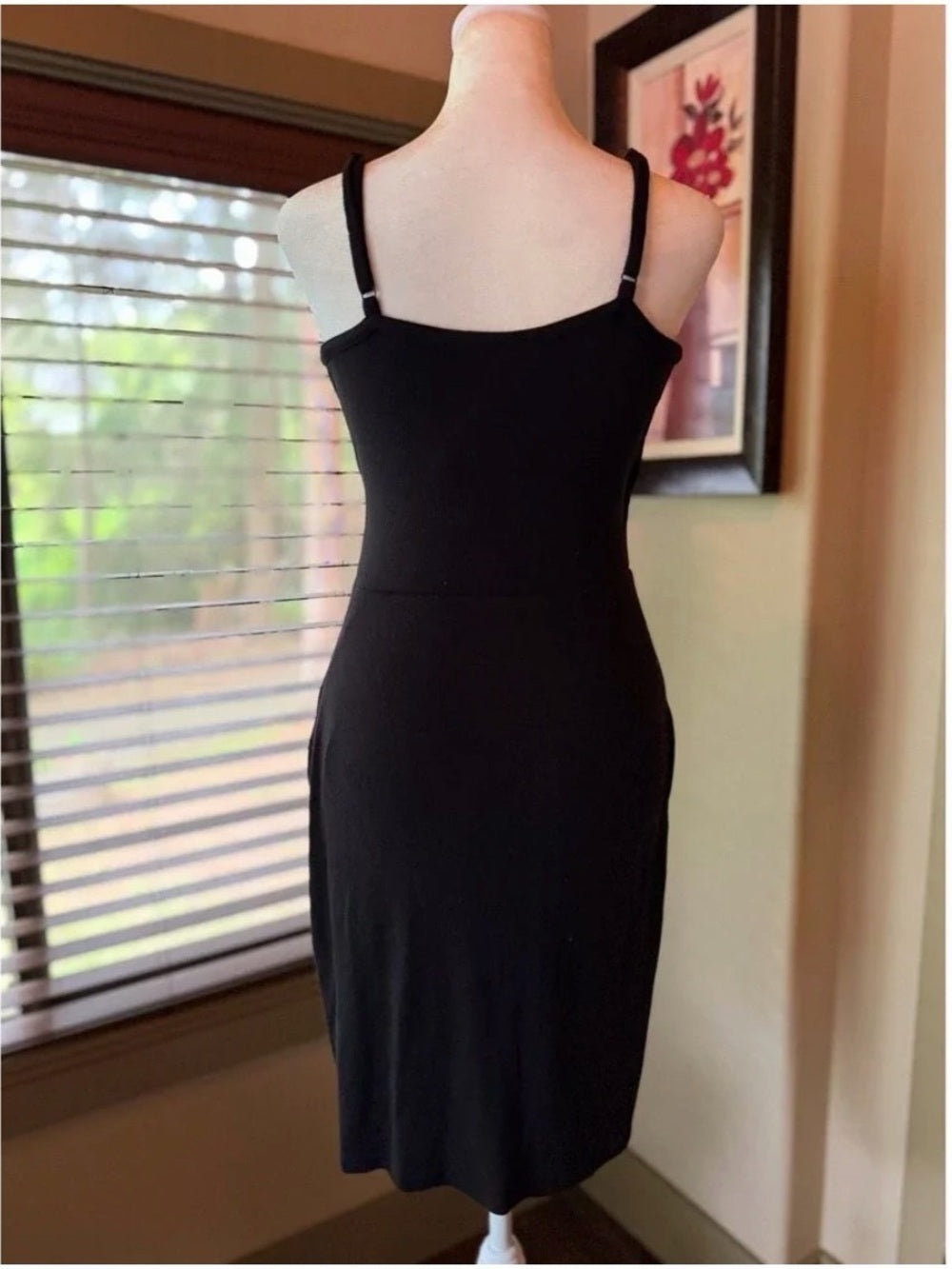 GT-0191 NWT 41 Hawthorn Black Draped Asymmetrical Dress Size XL
