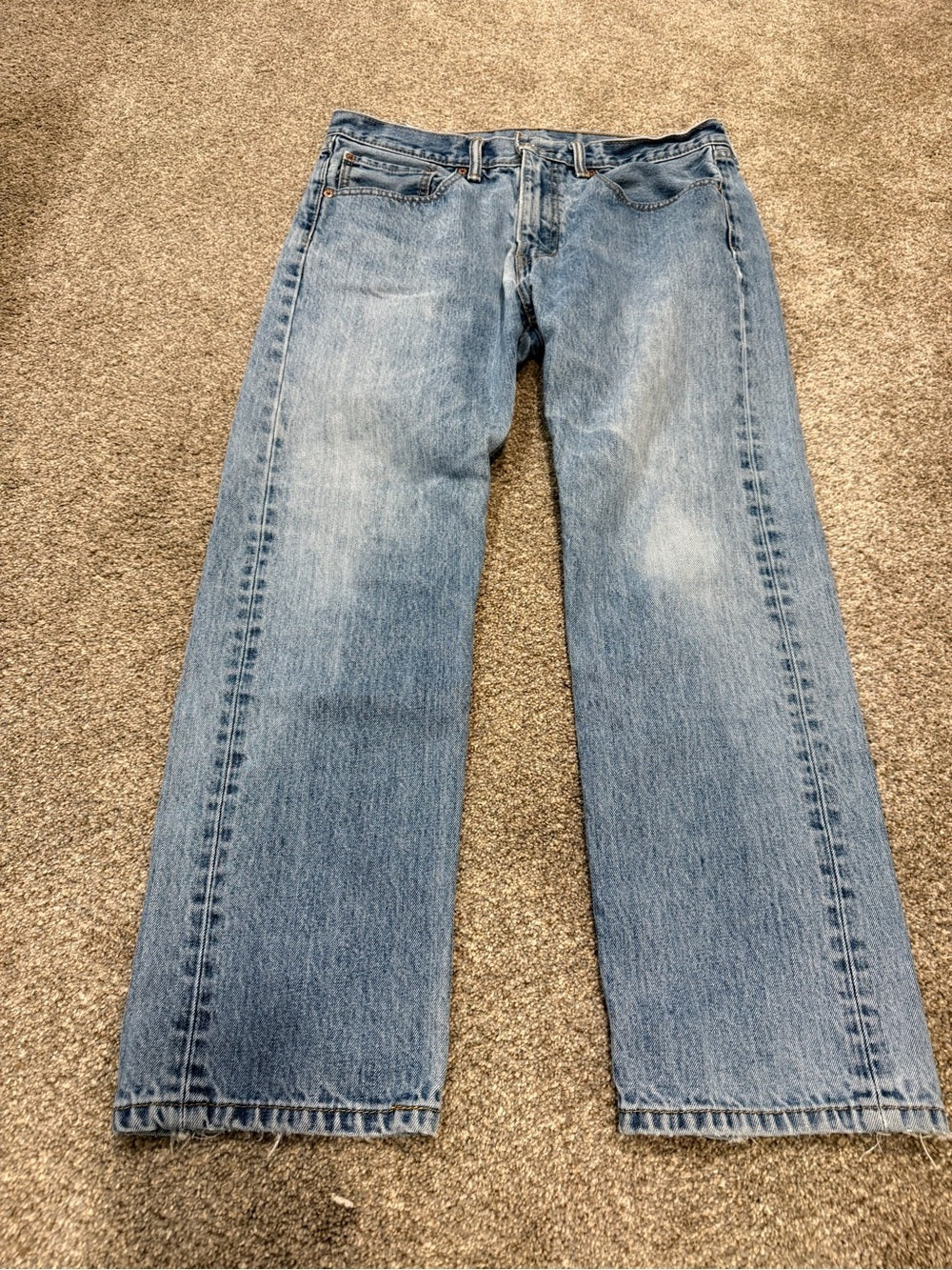 GT-0148 — Levi’s 505 Light Wash Regular Straight Men’s Jeans 34x29 Y2K