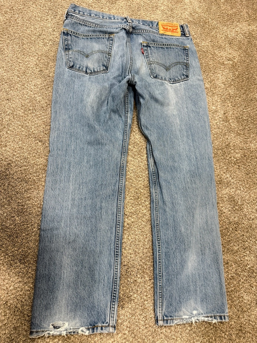 GT-0148 — Levi’s 505 Light Wash Regular Straight Men’s Jeans 34x29 Y2K
