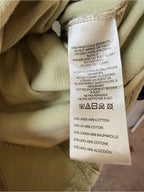 GT-0176 Free People Linen Blend Pull-On Shorts Warm Olive M Oversized Pockets