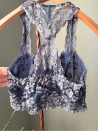 0027-Free People Intimately Floral Lace Racerback Bralette S