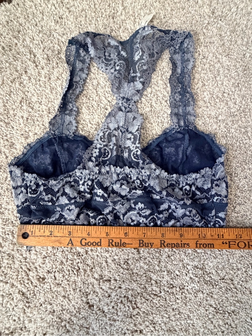 0027-Free People Intimately Floral Lace Racerback Bralette S