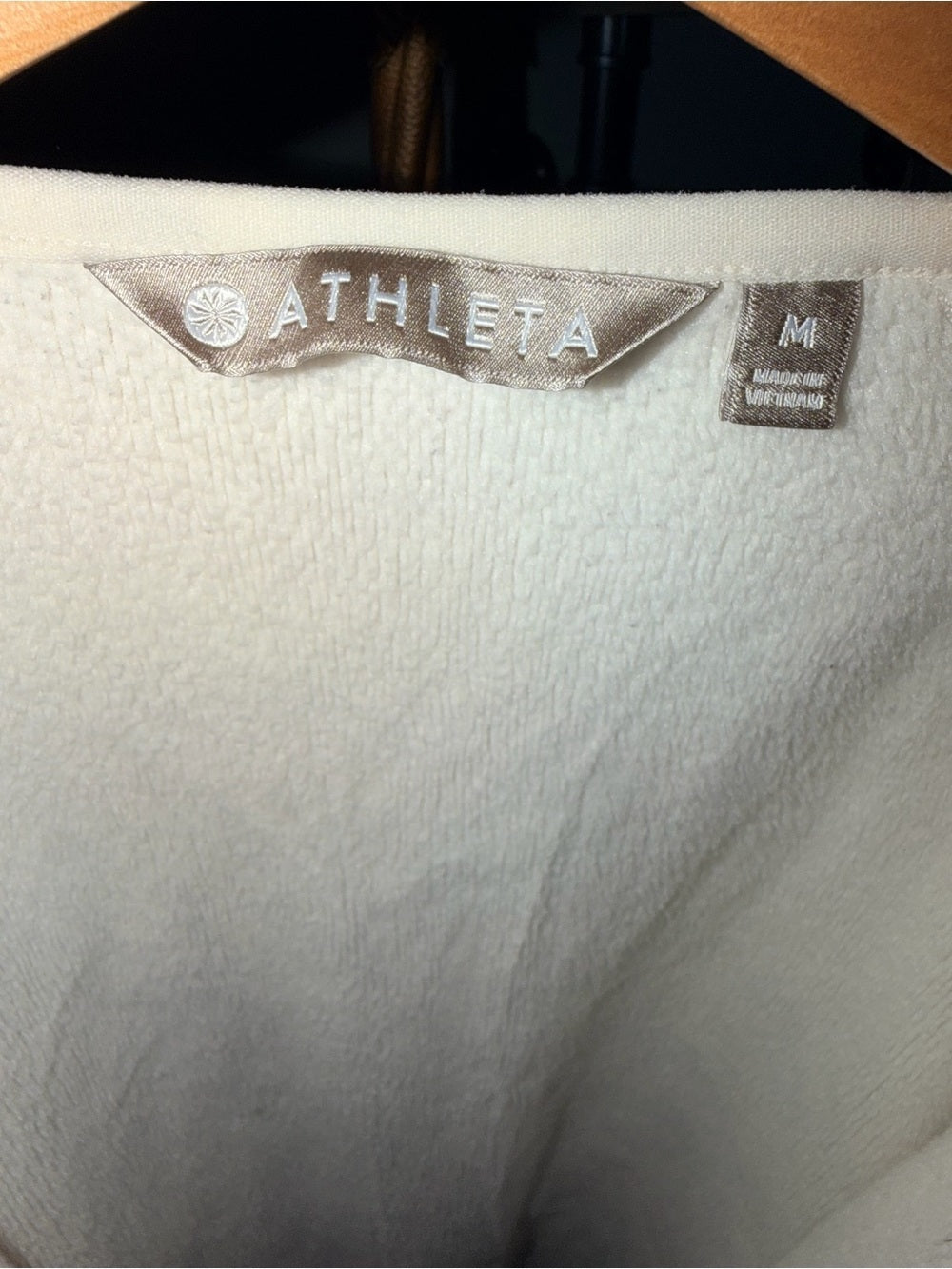 GT-0055 Athleta Open-Front Cream Women's Coatigan - Lightweight Cozy Layer