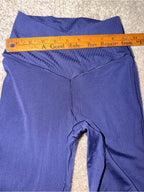 GT-0056 Offline by Aerie Real Me Crossover Flare Leggings Navy Blue Small