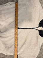 GT-0153 Fabletics Sherpa Fleece Quarter Zip Pullover S Cream Black Cozy