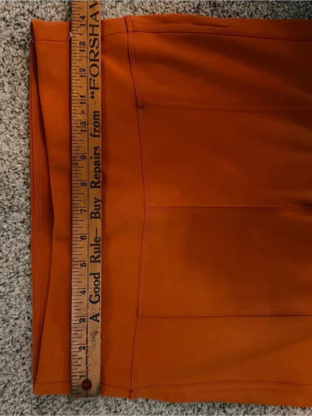 GT-0061 Athleta Delancey Straight Cargo Pant Orange Size 8