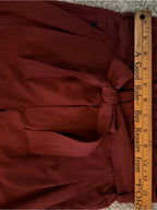 GT-0062 Athleta Belted Paperbag Waist Pants Rust Size 0