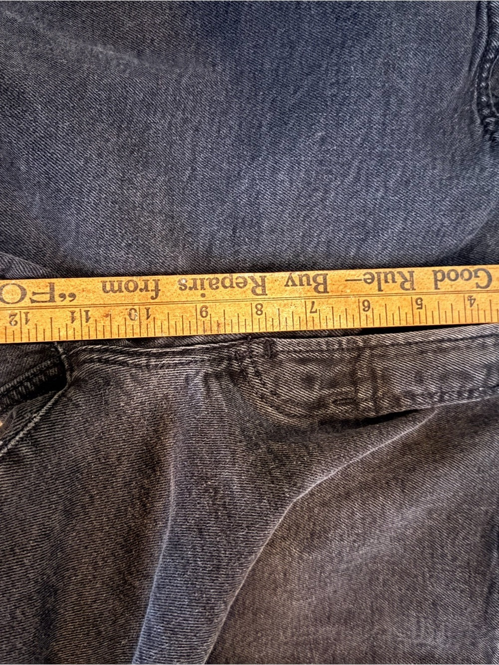 GT-0068 Old Navy O.G. Straight High-Rise Black Jeans Size 12 Tall