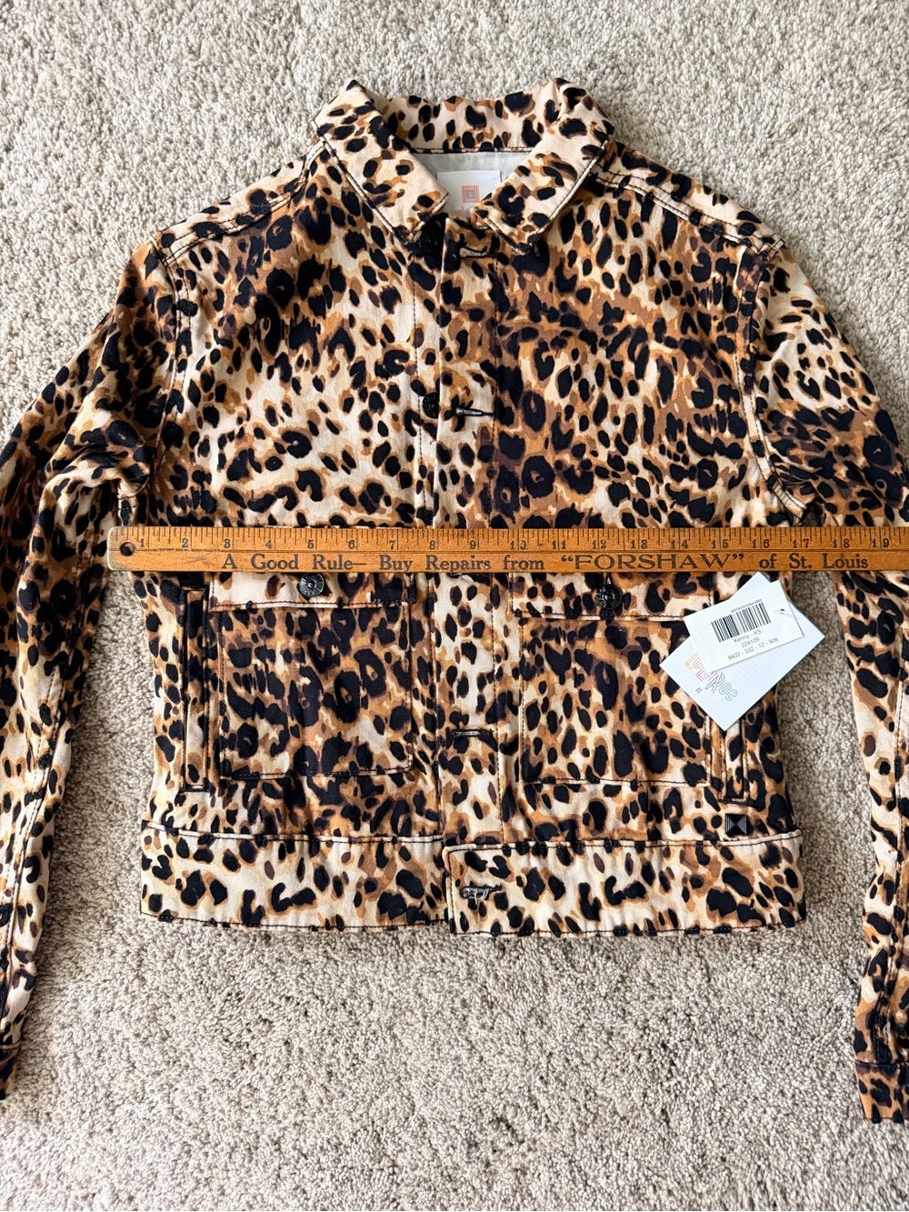 GT-0041 | LuLaRoe Leopard Print Utility Jacket – XS