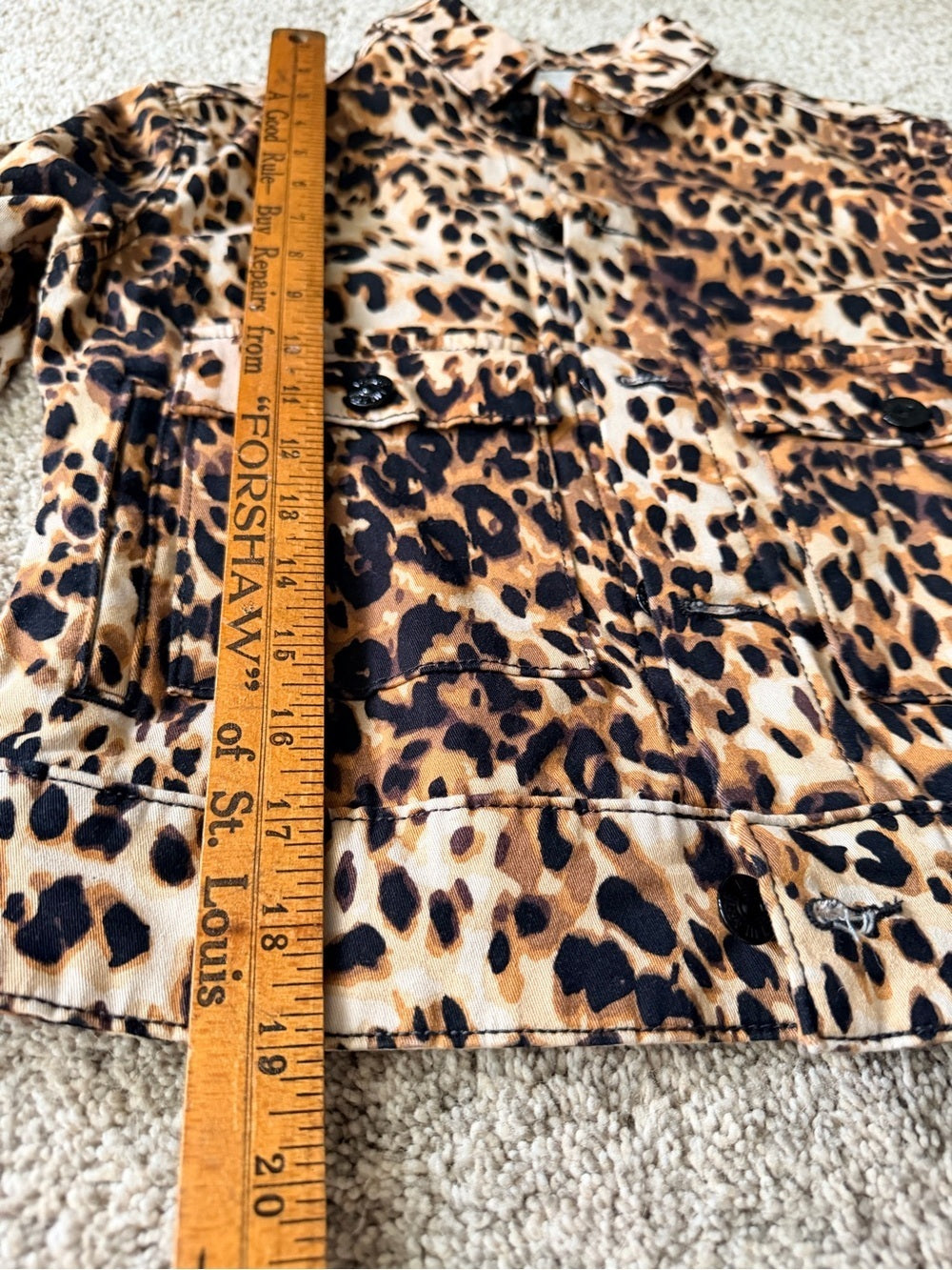 GT-0041 | LuLaRoe Leopard Print Utility Jacket – XS