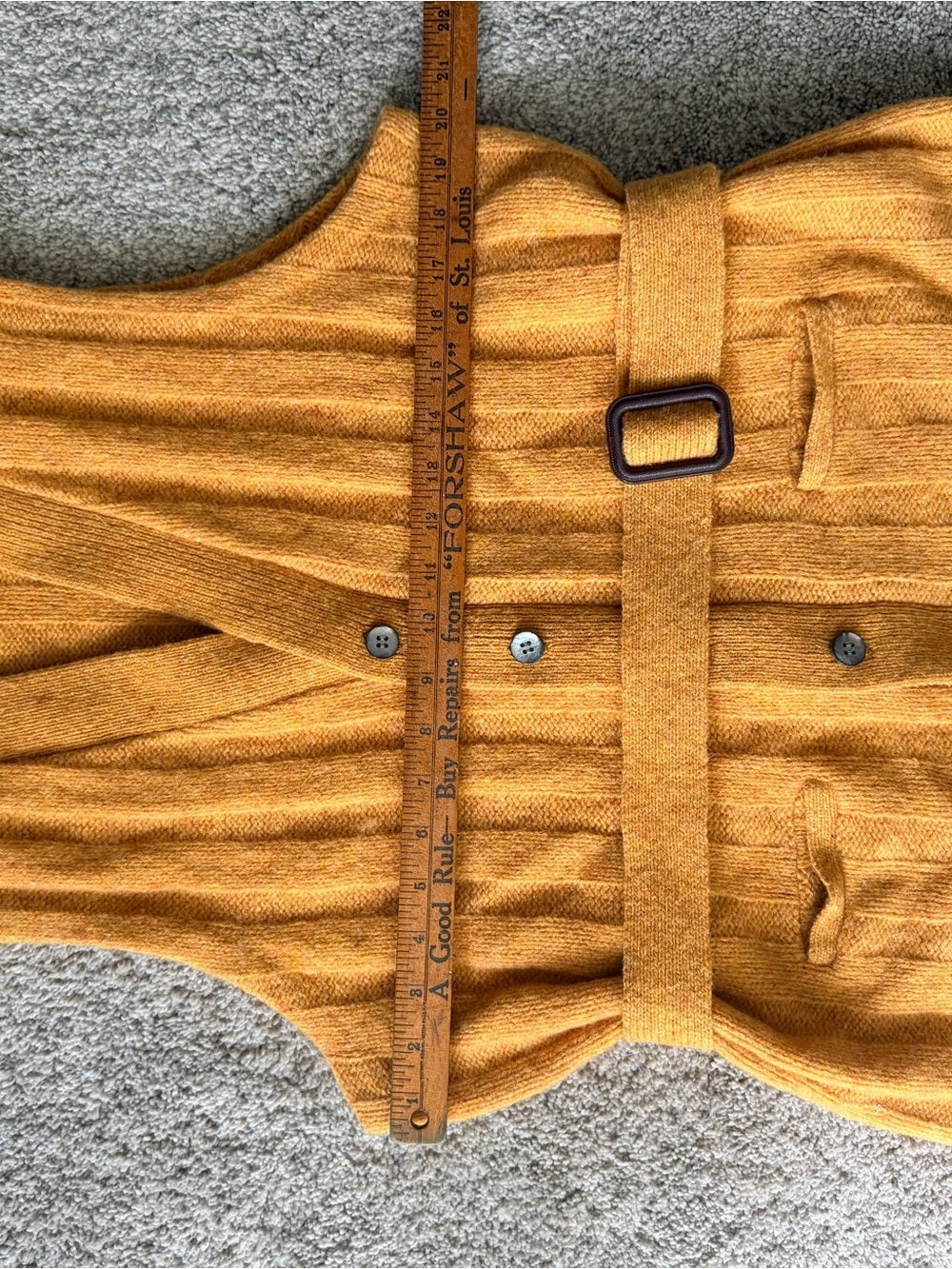GT-0042 | Vintage All Sports Casuals Mustard Wool Sweater Vest