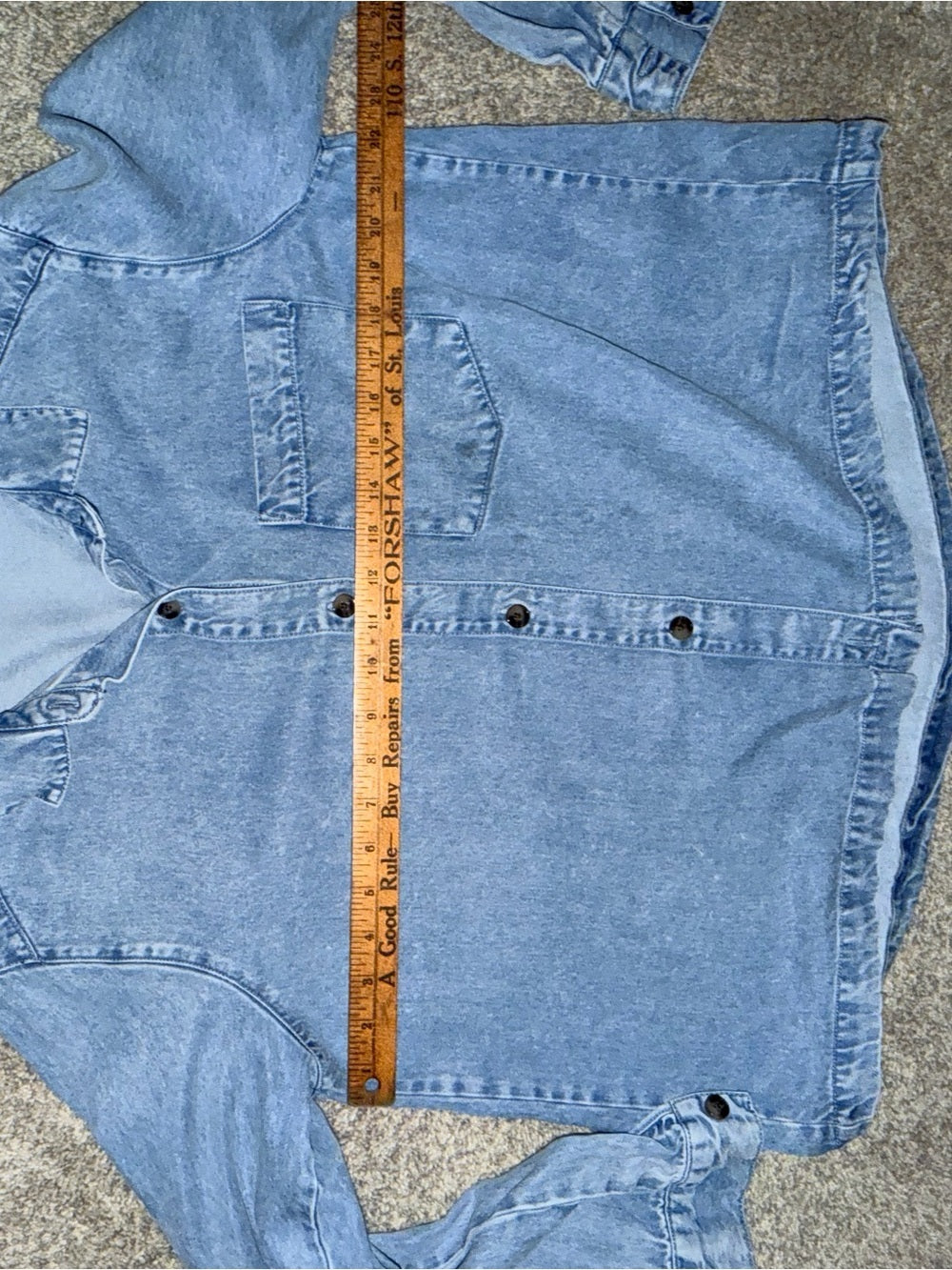 GT-0049 Jane + Delancey Chambray Denim Button Down Shirt L