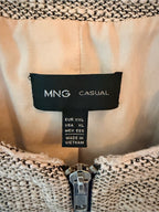 GT-0084 — MNG Mango Casual Bouclé Tweed Zip Jacket XL
