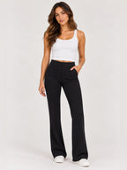 GT-0088 Banana Republic HR Bootcut 365 Sculpted Stretch Black Pants Size 12
