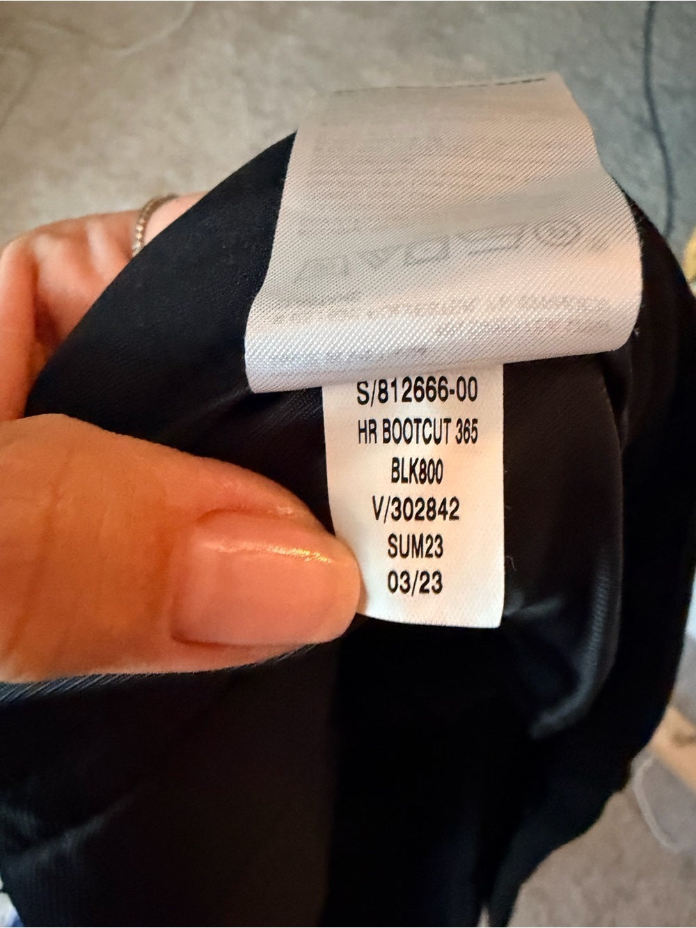 GT-0088 Banana Republic HR Bootcut 365 Sculpted Stretch Black Pants Size 12
